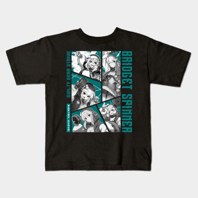 Bridget Guilty Gear Kids T-Shirt by 1001 Artwork